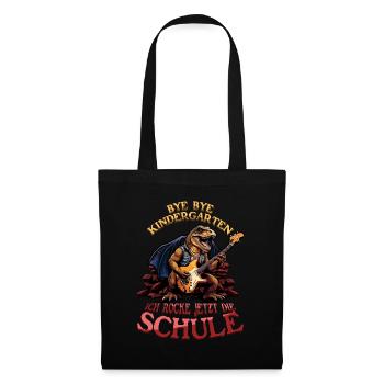 Inscription Bye Bye Kindergarten I’m Rocking Now - Sac en tissu - noir - Devant