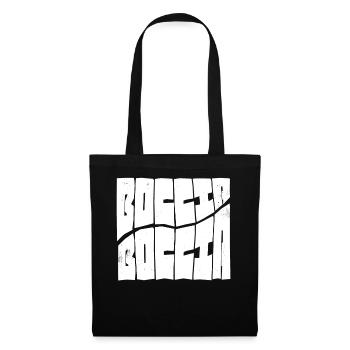 Vêtements de joueur de pétanque avec boules de pétanque - Sac en tissu - noir - Devant
