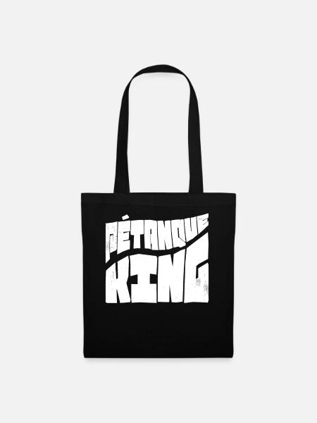 Pétanque King balls for boules Boules - Tote Bag - black