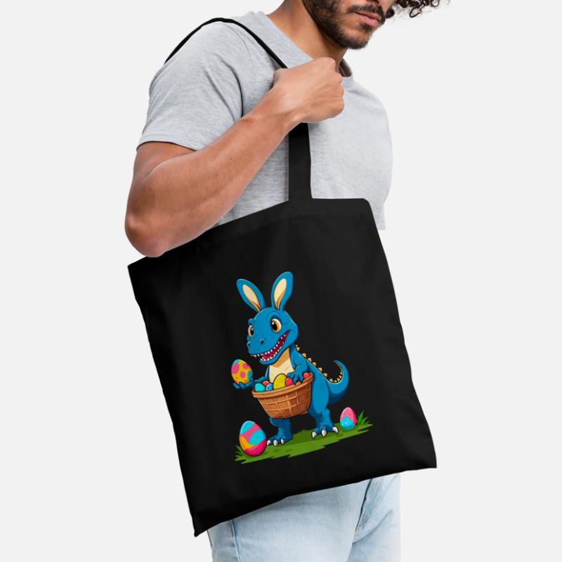 Iconic Easter Dinosaur Dinosaur Easter Bunny Tote Bag