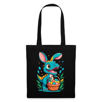 Iconic Easter Dinosaur Dinosaur Easter Bunny - Tote Bag - black - Front