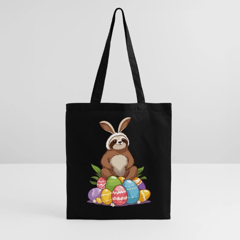 Funny Sloth Easter Bunny Iconic Easter Tote Bag