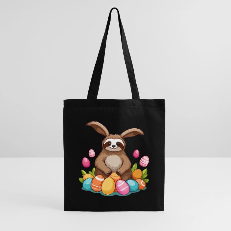 Funny Sloth Easter Bunny Iconic Easter Tote Bag