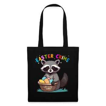 Funny Raccoon Costume Cute Easter Eggs - Tote Bag - black - Front
