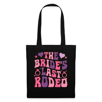 The Last Rodeo of the Bride Groovy Bridal Party Rod - Tote Bag - black - Front