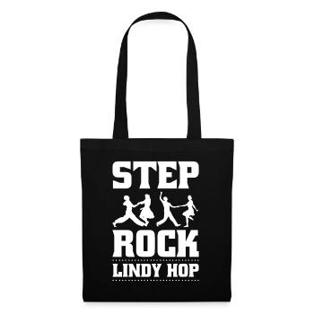 Lindy Hop Tänzer Swing Tanzpaar Swing Dance - Stoffbeutel - Schwarz - Vorne