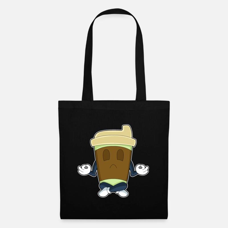 Yoga Meditation Coffee to go - Stoffbeutel - Schwarz