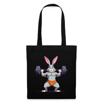 Easter Bunny Funny Bodybuilder & Animal Workout - Tote Bag - black - Front