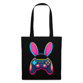 Lapin de Pâques Gamer & Gaming Streetwear Iconique - Sac en tissu - noir - Devant