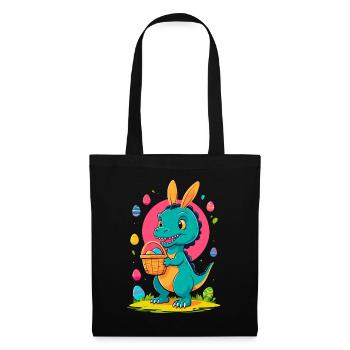 Iconic Easter Dinosaur Dinosaur Easter Bunny - Tote Bag - black - Front