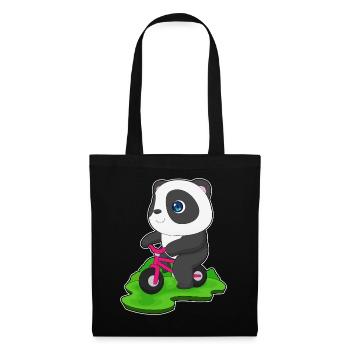 Vélo Panda - Sac en tissu - noir - Devant