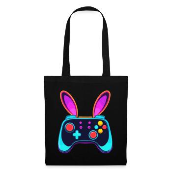 Lapin de Pâques Gamer & Gaming Streetwear Iconique - Sac en tissu - noir - Devant