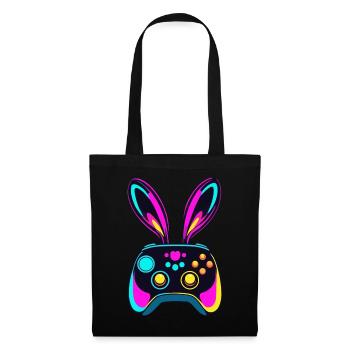 Lapin de Pâques Gamer - Gaming Streetwear Iconique - Sac en tissu - noir - Devant
