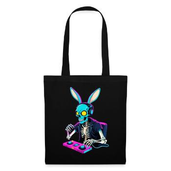 Lapin de Pâques Gamer & Gaming Streetwear Iconique - Sac en tissu - noir - Devant