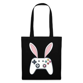 Lapin de Pâques Gamer & Gaming Streetwear Iconique - Sac en tissu - noir - Devant