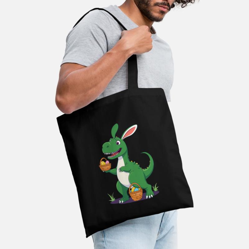Iconic Easter Dinosaur Dinosaur Easter Bunny Tote Bag