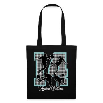 Football du 14e anniversaire - Sac en tissu - noir - Devant