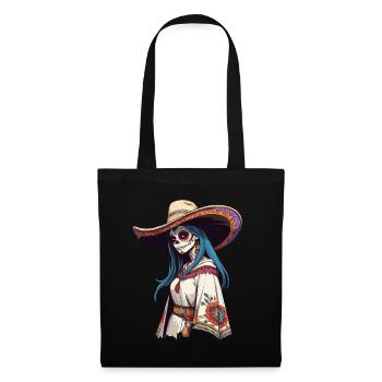 Iconic Sugar Skull Mexico Skull Streetwear - Tote Bag - black - Front