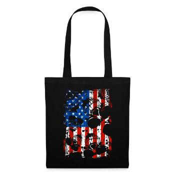 Skull USA Pride - Tote Bag - black - Front
