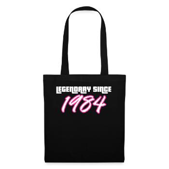 40th Birthday Legendary Since 1984 vintage - Tote Bag - black - Front