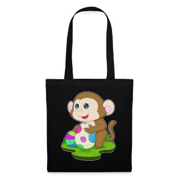 Monkey Easter Easter Eggs - Tote Bag - black - Front