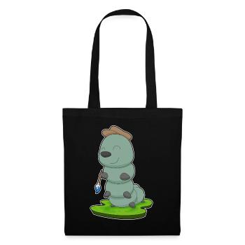 Caterpillar Peinture Pinceau Peintre - Sac en tissu - noir - Devant