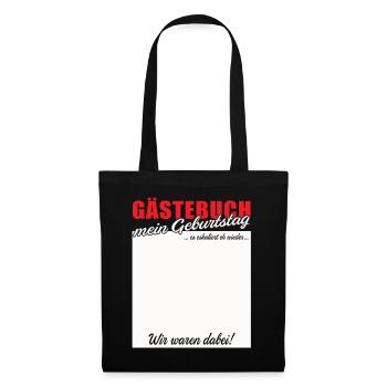 Guestbook Birthday Greeting - Tote Bag - black - Front
