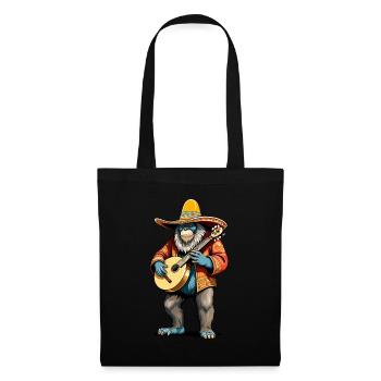 Bigfoot Mexican Mariachi Guitarist Fiesta - Tote Bag - black - Front