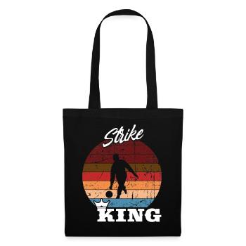 Strike King Bowling Kegeln - Stoffbeutel - Schwarz - Vorne