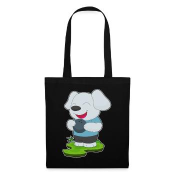 Dog Bowling Bowling Ball - Tote Bag - black - Front