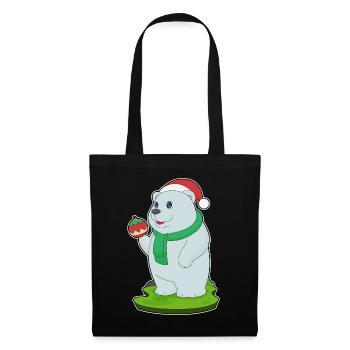 Bal de Noël des ours polaires - Sac en tissu - noir - Devant