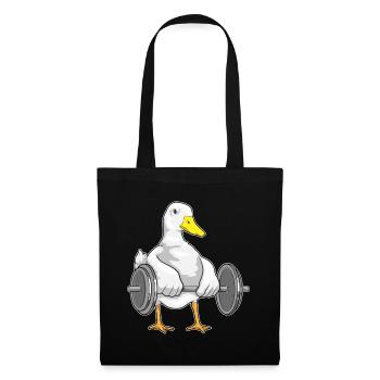 Culturiste Canard Bodybuilder Barbell Bodybuilding - Sac en tissu - noir - Devant