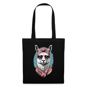 Llama Loving Mom Funny Alpaca Mother's Day - Tote Bag - black - Front