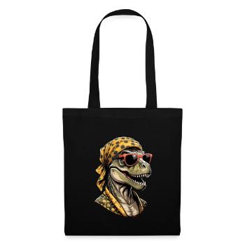 Lustige Dinosaurier Mutter Coole Dino Frau Style - Stoffbeutel - Schwarz - Vorne