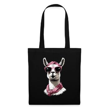 Llama Loving Mom Funny Mom Design - Tote Bag - black - Front