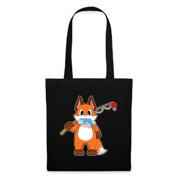 Fox Angler Pêche Aux Poissons - Sac en tissu - noir - Devant