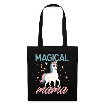 Magical Mom Unicorn Mom Funny Design - Tote Bag - black - Front