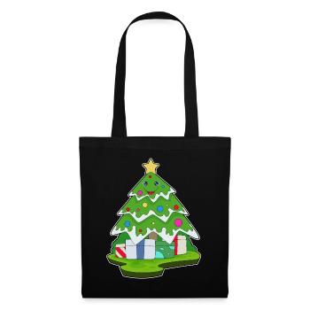 Sapin de Noël Forfaits Noël - Sac en tissu - noir - Devant