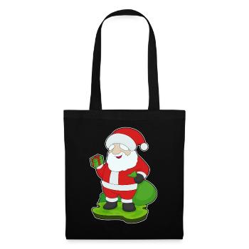 Forfait Noël Père Noël - Sac en tissu - noir - Devant