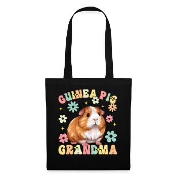 Cochon d’Inde Granny Groovy Cochon d’Inde - Sac en tissu - noir - Devant