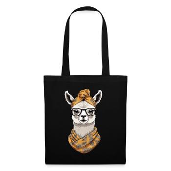 Llama Loving Mom Funny Design Mother's Day - Tote Bag - black - Front