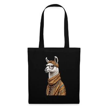 Llama Loving Mom Funny Mom Design - Tote Bag - black - Front