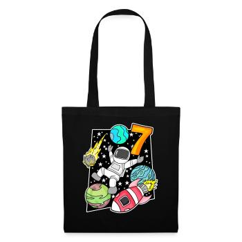 7 Birthday Boy Astronaut - Tote Bag - black - Front