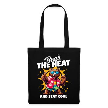 Cool bear with sunglasses and pun saying - Tote Bag - black - Front