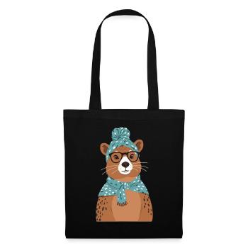 Funny Capymama Capybara Mom - Tote Bag - black - Front