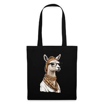 Conception drôle d’alpaga lama pour la fête des mères - Sac en tissu - noir - Devant