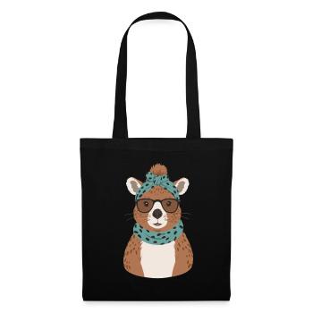 Funny Capymama Capybara Mom - Tote Bag - black - Front