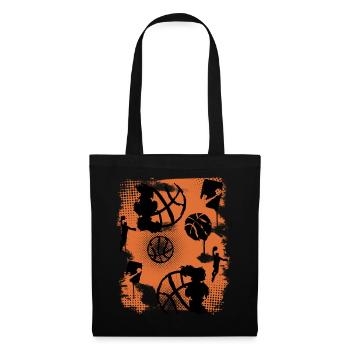 Basket-ball Basketteurs Joueurs - Sac en tissu - noir - Devant