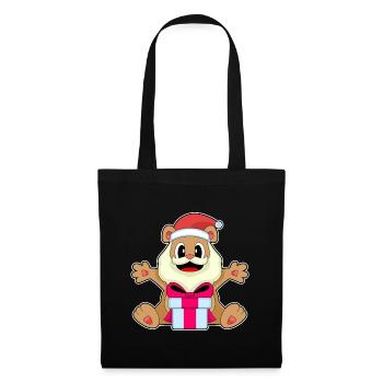 Forfait Noël ours - Sac en tissu - noir - Devant
