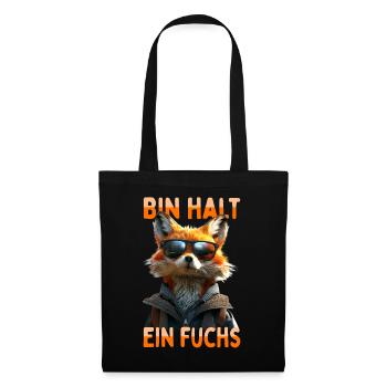 Fox saying I'm just a fox cunning foxes - Tote Bag - black - Front